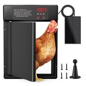 Automatic Chicken Coop Door – Solar Powered with Timer & Light Sensor